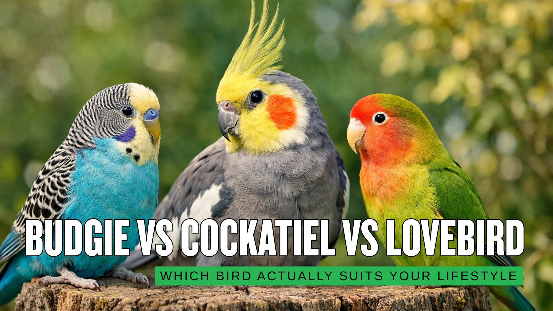 Budgie vs Cockatiel vs Lovebird: Best Bird for Your Lifestyle