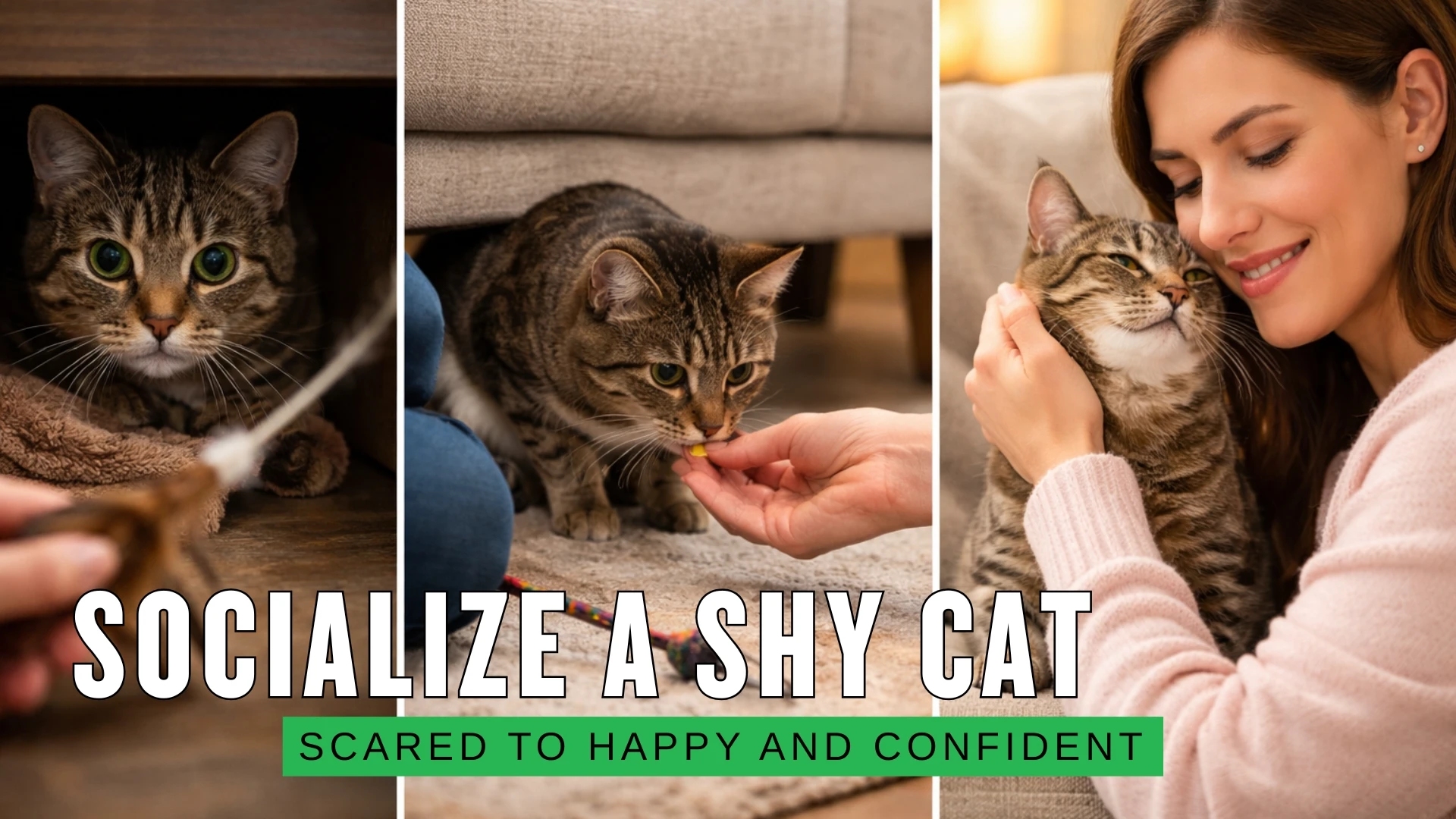 How to Socialize a Shy Cat From Scared and Hiding to Happy and Confident