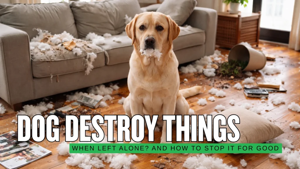 Why Does My Dog Destroy Things When Left Alone And How to Stop It for Good
